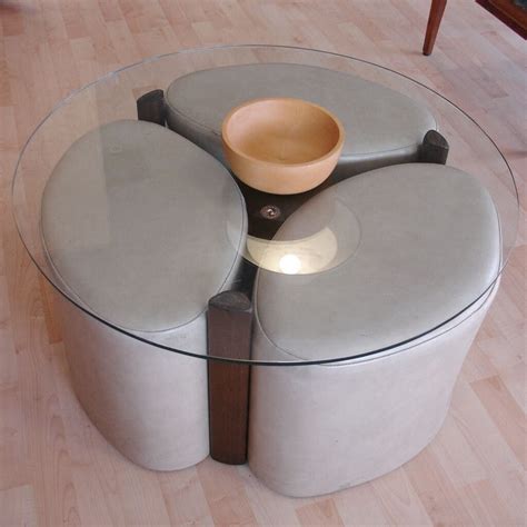 Coffee Table With Stools Underneath Smart Furniture Furniture Design