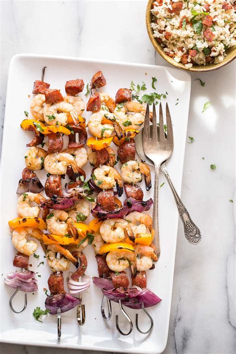 Grilled Shrimp Skewers With Spanish Chorizo Recipe Grilled Shrimp