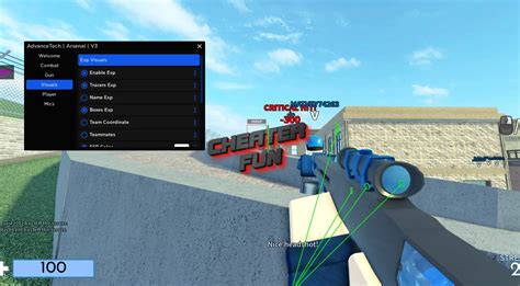 Roblox Arsenal Cheat Silent Aim Aimbot Esp And More