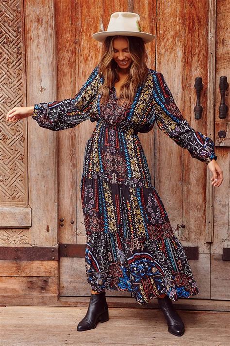 Bohemian Hippy Luxe φόρεμα Calypso