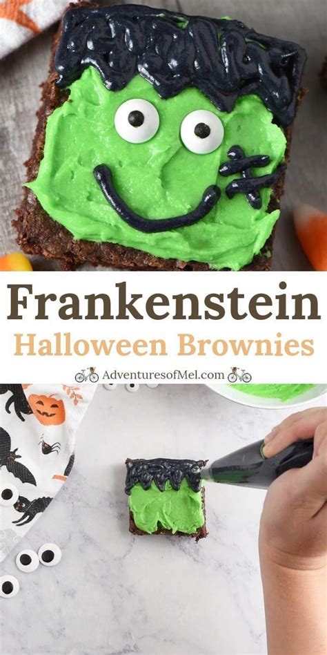 Frankenstein Halloween Brownies Are The Cutest Halloween Snacks Quick