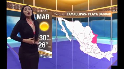 anchor takes off her clothes live on air to describe the temperature