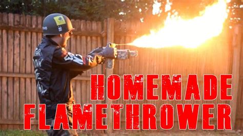 How To Make A Homemade Flamethrower Youtube