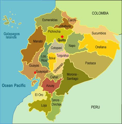 Online Maps Provinces Of Ecuador