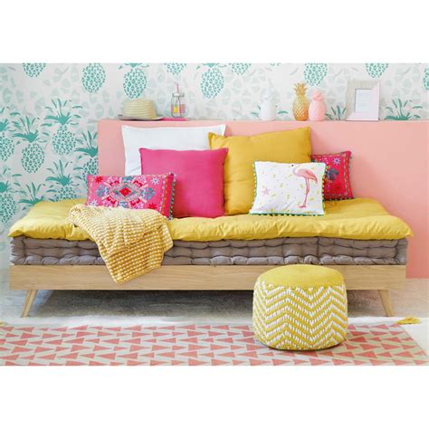 Our selection of futon and daybed covers feature premium grade fabrics for durability, ensuring you get the best value for your dollar. Yellow Cotton Futon Mattress 90x190 | Daybed design, Soft ...