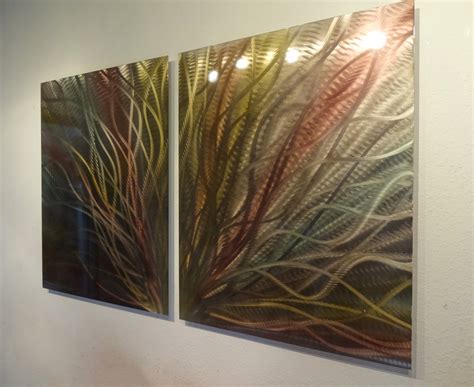 Metal wall art modern large abstract red painting decor wall hanging décor art. Radiance Bronze- Abstract Metal Wall Art Contemporary ...