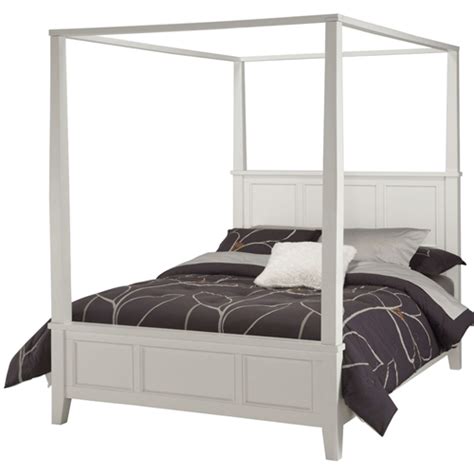 Shop wayfair.ca for all the best queen canopy beds. Queen size Canopy Bed in Contemporary White Wood Finish ...