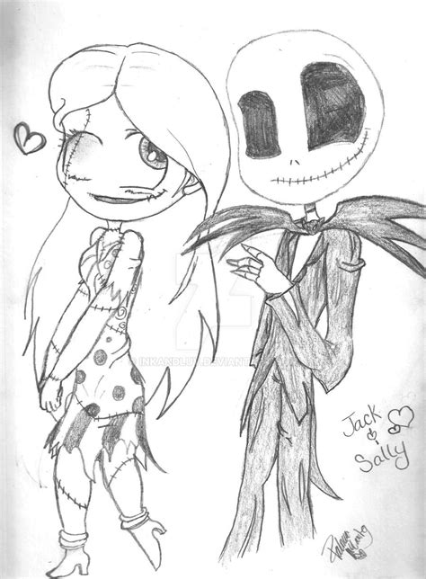 Jack And Sally By Inkandluv On Deviantart