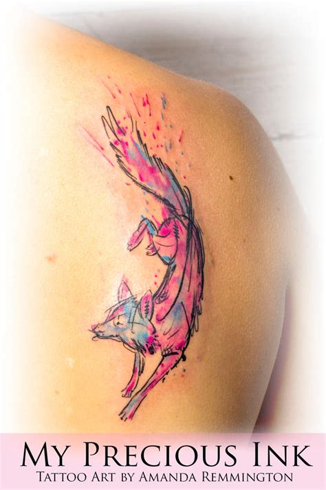 Watercolor Abstract Fox Tattoo By Mentjuh On Deviantart