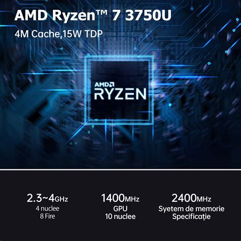 Mini Pc Gaming Nipogi Am02 Cu Procesor Amd Ryzen 7 3750h 40ghz