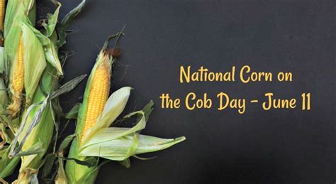 National Corn On Cob Day