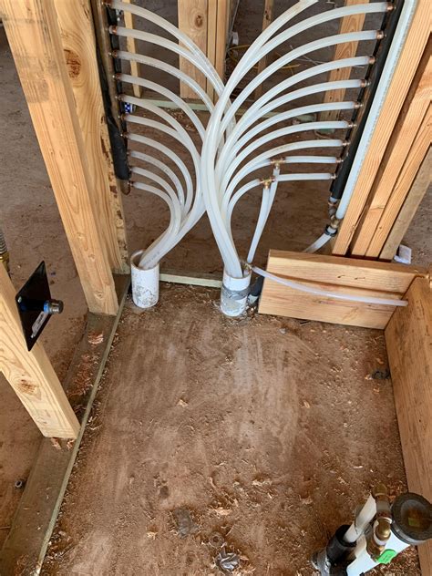The heater should face the wall and be at least 18 inches from the wall. Pex Through Concrete Slab Problem - Plumbing - DIY Home ...