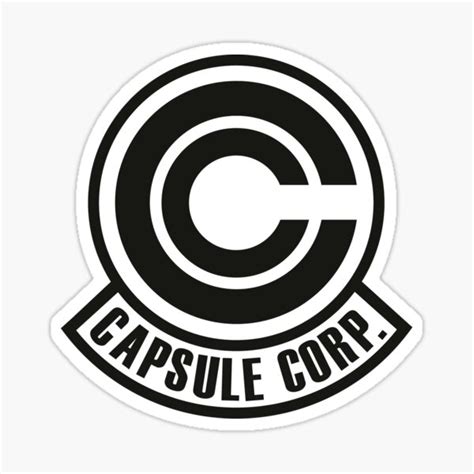 Capsule Corp Original Logo Sticker For Sale By Akolytus Redbubble