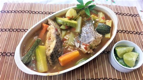 Caldo De Pescado Con Vegetales Youtube