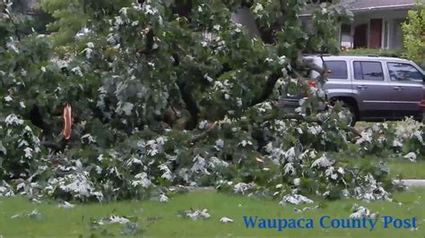 Storm Hits Waupaca Youtube