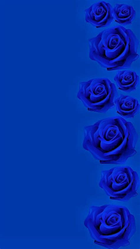 By Artist Unknown Blue Flowers Background Blue Iphone Blue Roses