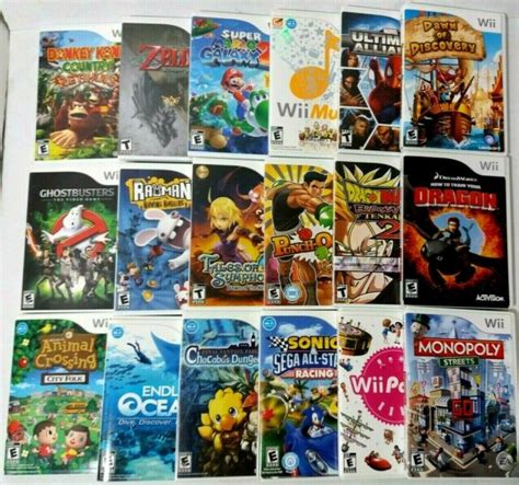 All 100 Original Nintendo Wii Case Cover Art Insert And Manual Only