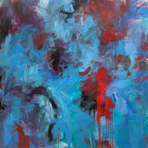 Abstract Blue Painting On Canvas Modern Peinture Par Serhii Sakharov