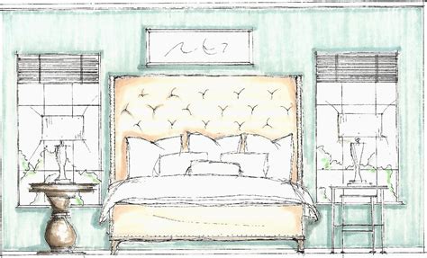 Bedroom Idea Drawing Design Sketches Bedroom Sketch Interior Design