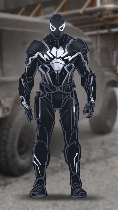 Agent Venom Mcu Quick Redesign Marvel Spiderman Art Marvel