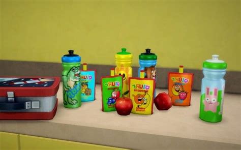 Budgie2budgie Water Bottle And Fruit Smoothie Sims 4 Downloads