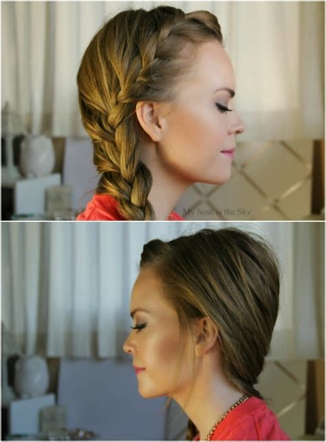 It is done by dividing the hair into three the braid is started by gathering hair from the sides and adding to the main sections till it reaches the back of the head. Front French Braid | MISSY SUE