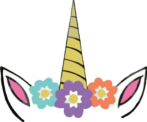 Unicorn Horn Clip Art Floral Unicorn Png Download 579481 Free