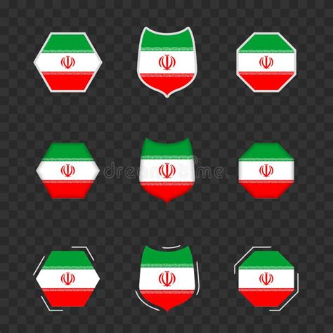 深色透明背景矢量图伊朗国旗上的伊朗国家象征 向量例证 插画 包括有 国家 十六进制 波斯 黑暗 243757178