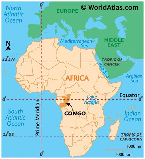 Congo Map Geography Of Congo Map Of Congo