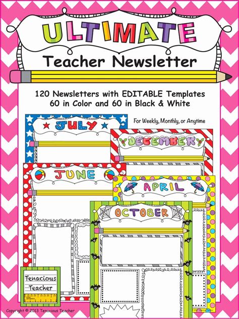 40 Free Newsletter Templates For Teachers With Images Teacher