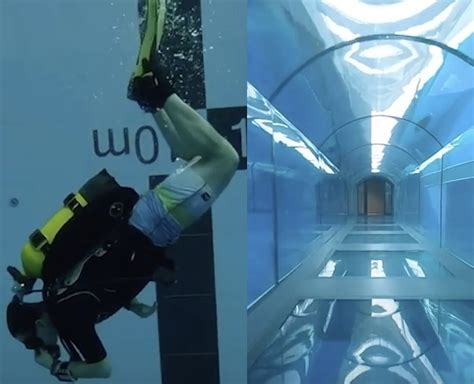 Worlds Deepest Swimming Pool Holds As Much Water As 27 Olympic Sized Pools