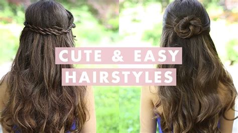 Cute And Easy Hairstyles Youtube