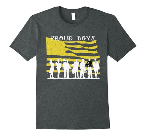 Proud Boys Patriotic American Flag Distressed T Shirt Cd Canditee