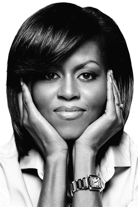 A Portrait Of First Lady Of The United States Michelle Obama Los