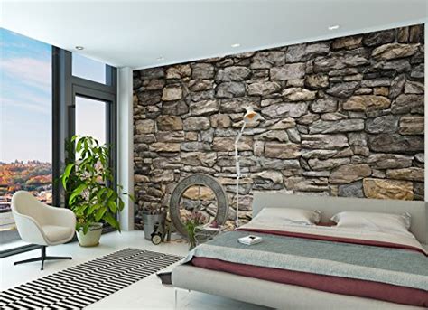 Large Photo Wallpaper Grey Stonewall Picture Decoration Modern
