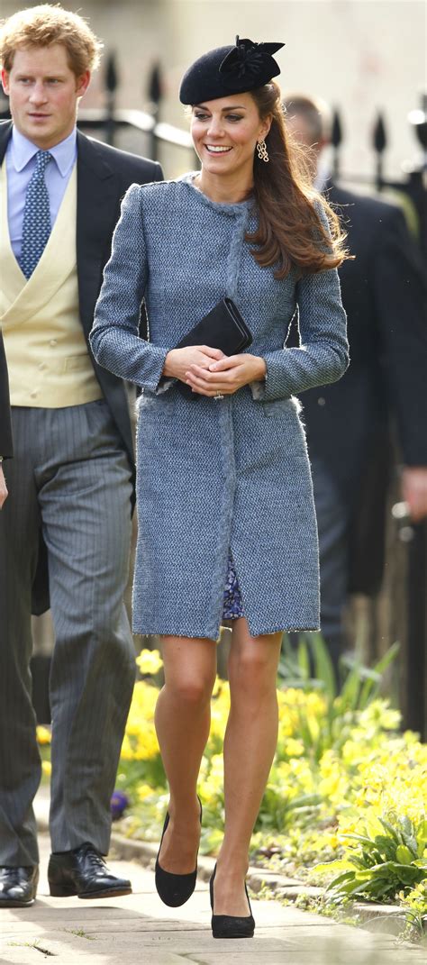 Kate Middleton And Another Guest Wore The Same Blue Coat At A Friends