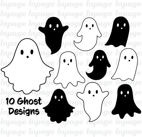 Ghost Svg Halloween Svg Ghosts Svg Ghost Svg Bundle Ghost Etsy Cute