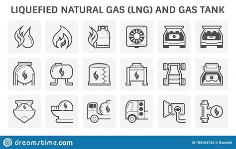 Natural Gas Icon Stock Vector Illustration Of Fuel 193108730