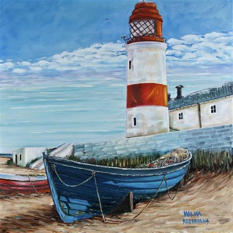 Lighthouse By Wilma Kleinhans Lighthouse Painting Lighthouse Art