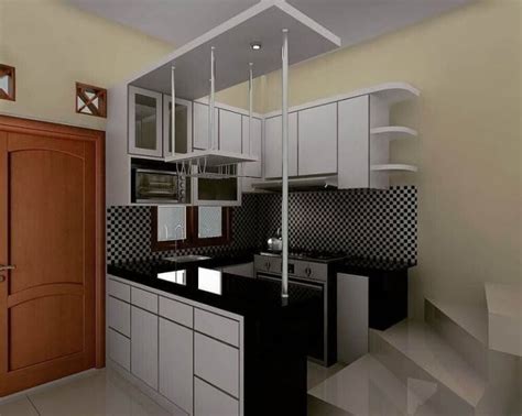 Beberapa perabotan dapur seperti kulkas, pemanggang royi, kompor, oven, blender, dan peralatan masak lain berwarna pink senada dengan warna meja kursi makan. 27 Desain Dapur Minimalis Modern dan Sederhana (Trend 2019)