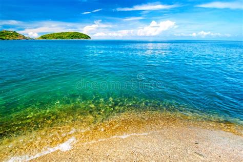 Beautiful Tropical Seascape Rocky Seacoastphuket Island Stock Image