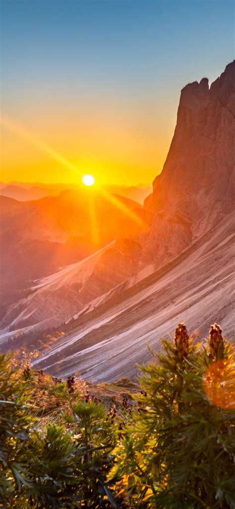 1125x2436 Sunrise At The Dolomites Italy Iphone Xsiphone 10iphone X