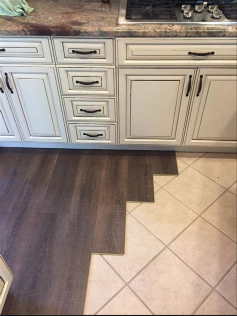 Coretec Installed Over Tile My New Love Affair Kitchen Flooring Ideas