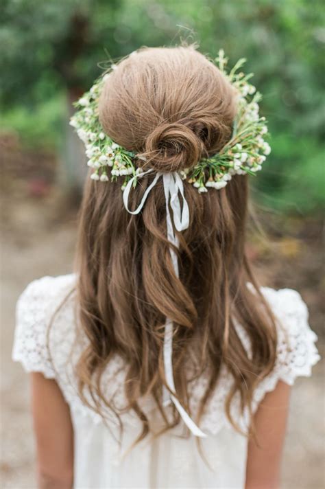 flower girl hairstyles with tiara beautiful flower arrangements and flower gardens