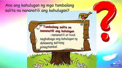 Tambalang Salita Grade 3 Filipino Mga Halimbawa Ng Ta