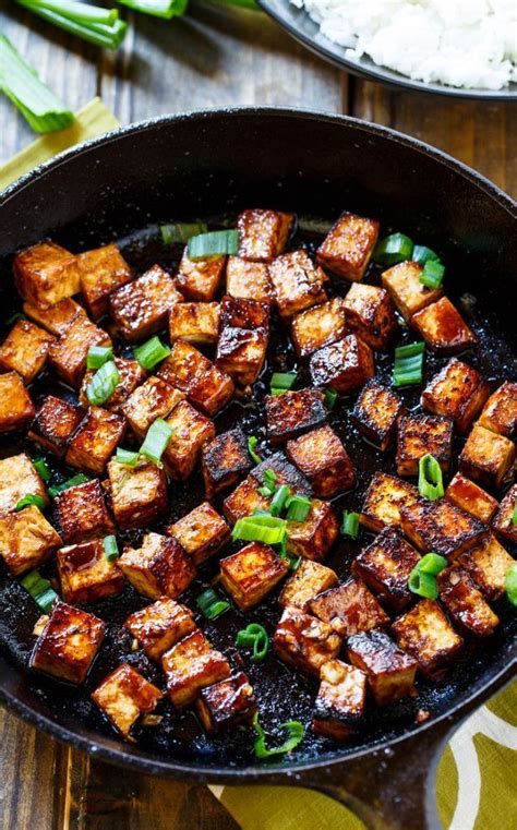 To store fresh tofu in the freezer, place entire (unopened) container in freezer. Asian Garlic Tofu - Spicy Southern Kitchen | Recipe ...