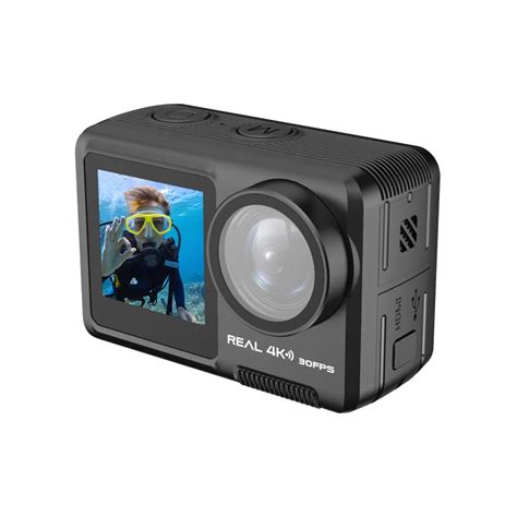 Hdking Fv01a Professional Diving Outdoor Dual Second Screen Action Camera Real 4k Wifi Sports