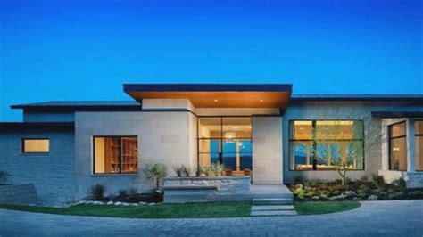 One Story Mediterranean House Plansmodern Modern Luxury Single Story
