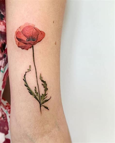 Details More Than 73 Watercolor Poppy Tattoo Super Hot Ineteachers
