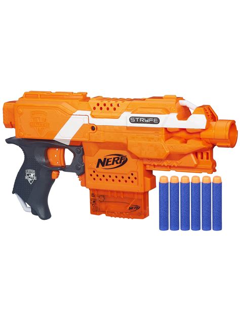 Nerf fortnite ts blaster pump action dart official replica fun toy child kid gun. Nerf N-Strike Elite Stryfe Blaster & Dart Clip Twin Pack ...